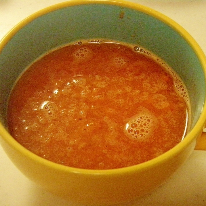 冷凍トマトで★トマトとにんじんのすりおろしスープ